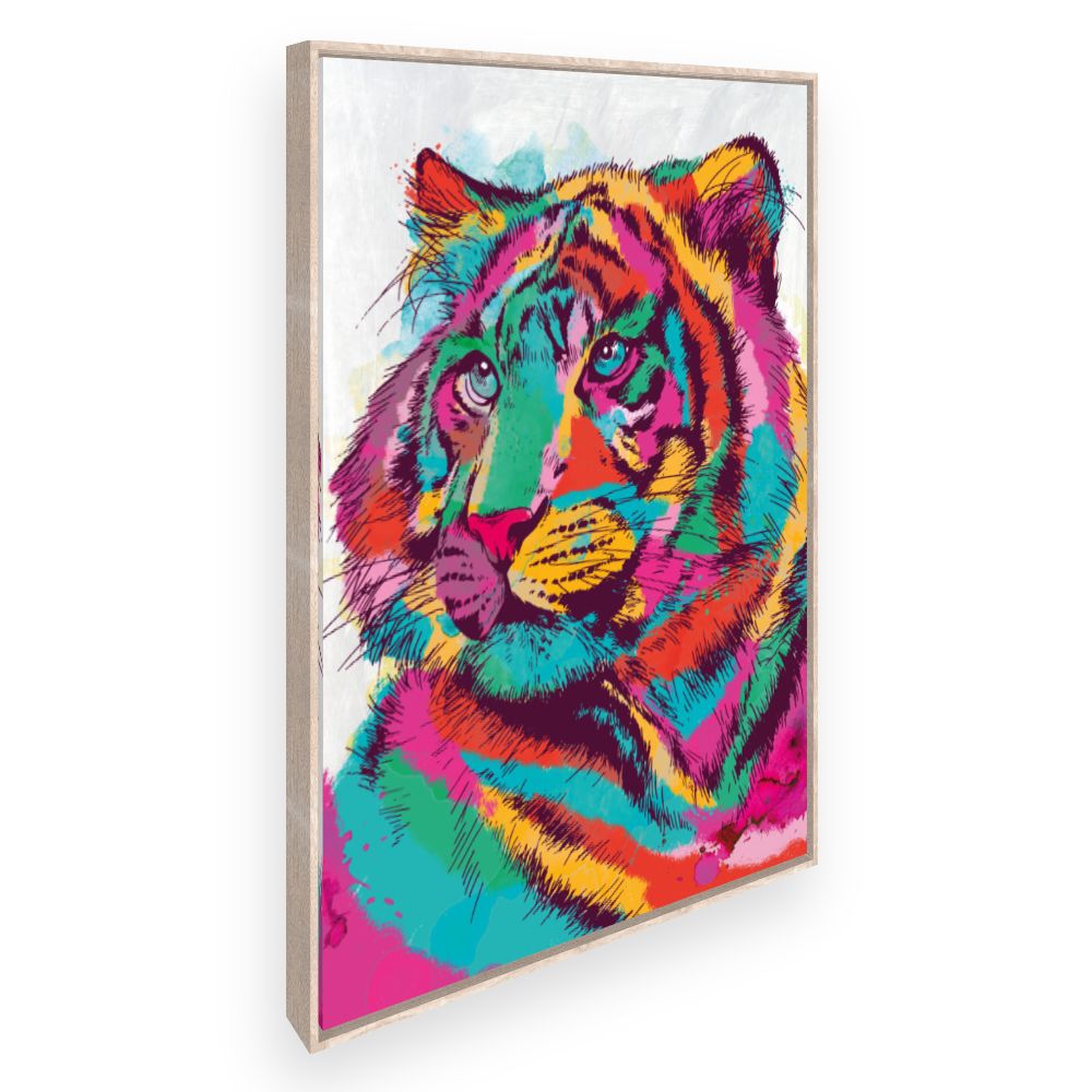 Toile Tigre vibrant