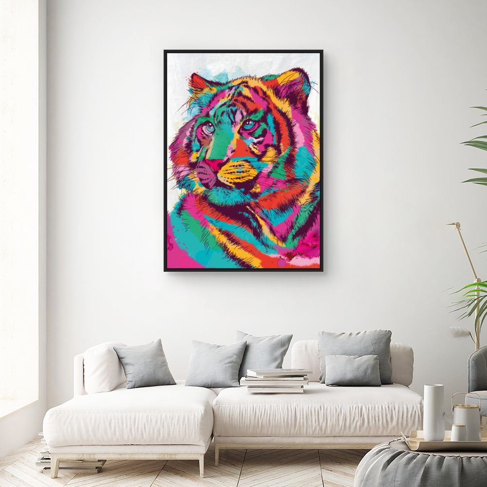 Tableau Tigre vibrant