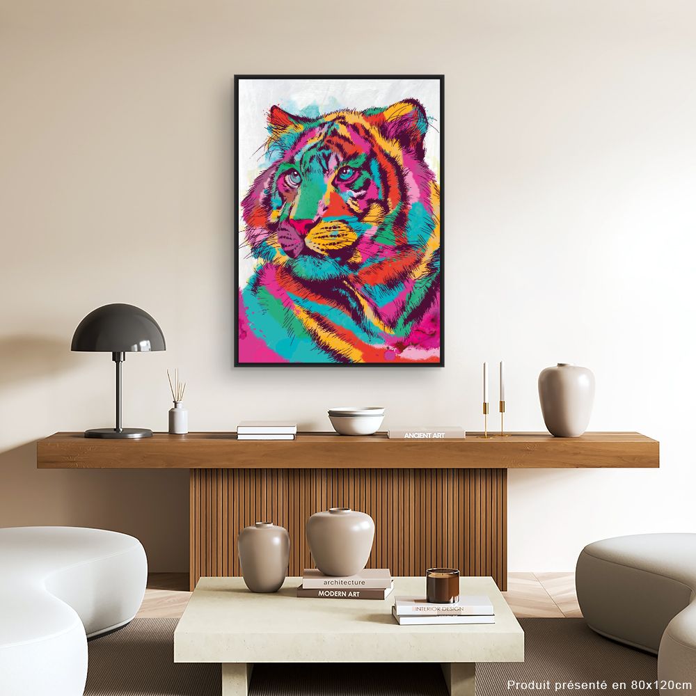 Tableau Tigre vibrant