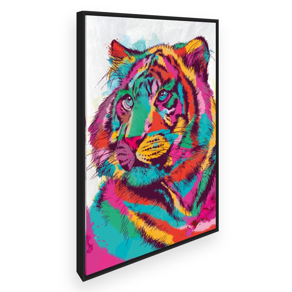 Toile Tigre vibrant