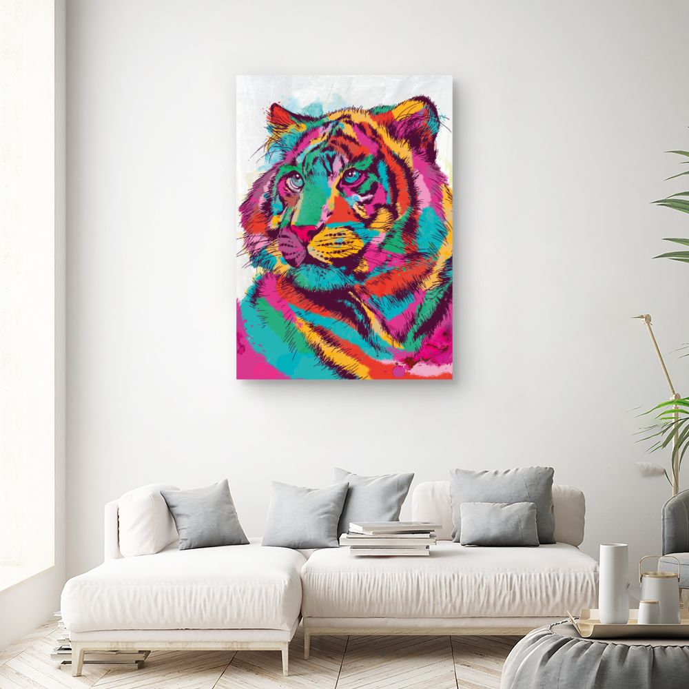 Tableau Tigre vibrant