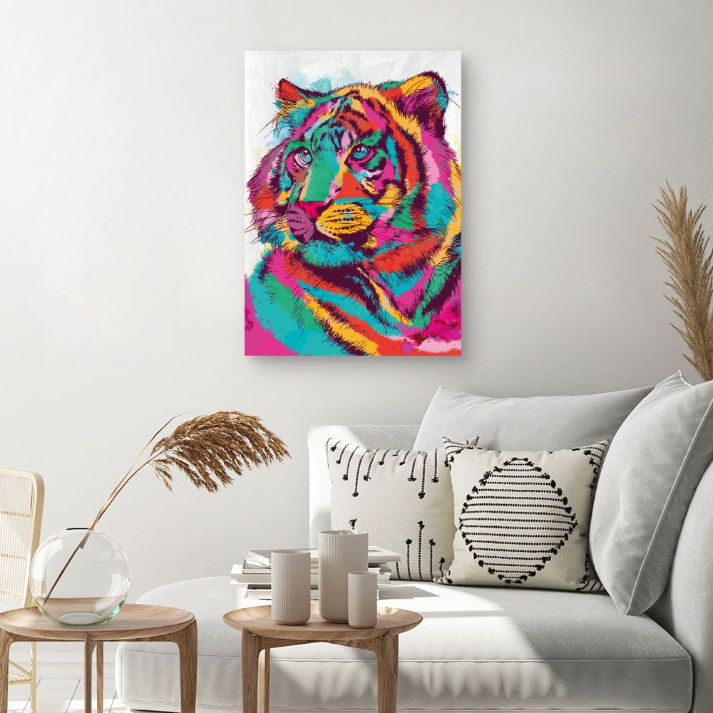 Tableau Tigre vibrant