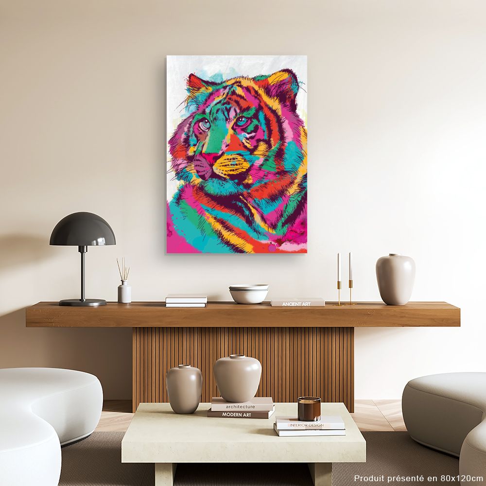 Tableau Tigre vibrant