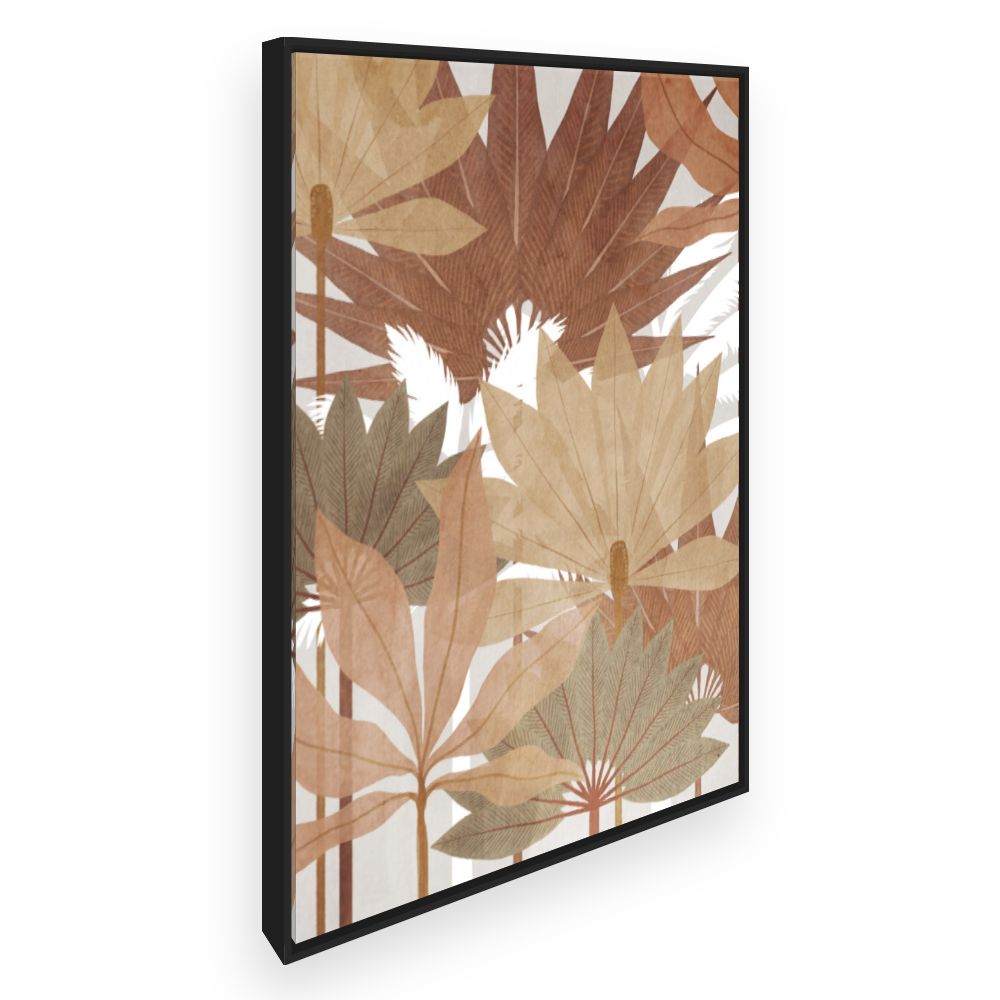 Toile Feuilles tropicales élégantes