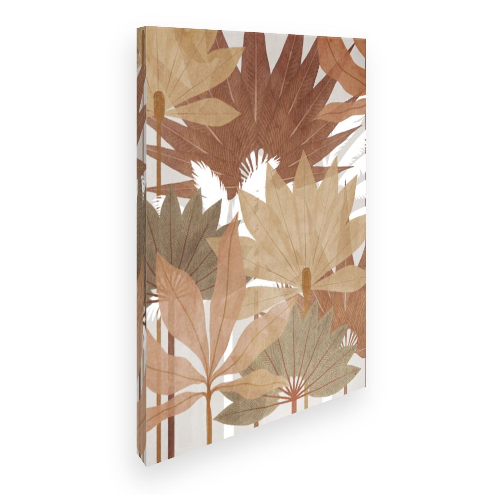 Toile Feuilles tropicales élégantes