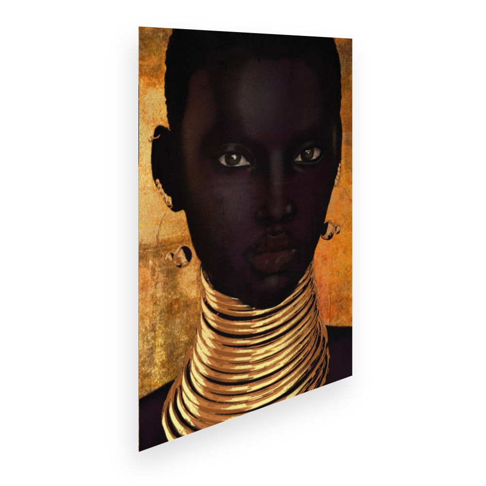 Affiche Portrait doré