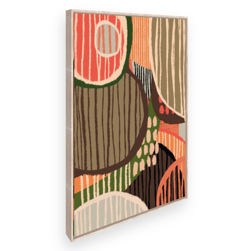 Toile Formes organiques stylisées