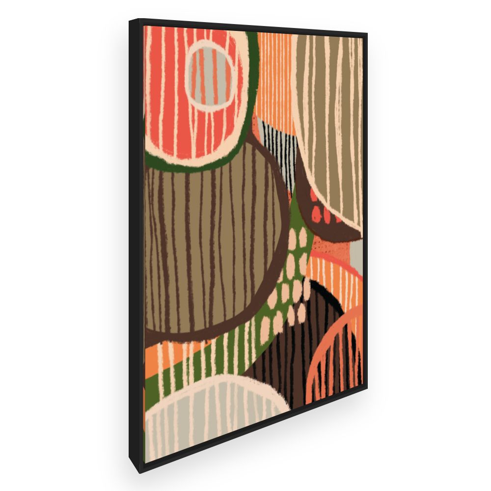 Toile Formes organiques stylisées