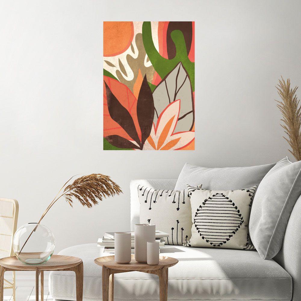 Affiche Feuilles vibrantes