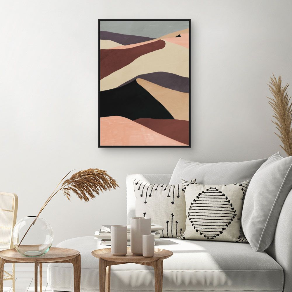 Tableau Ondulations abstraites