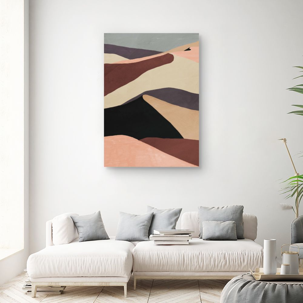 Tableau Ondulations abstraites