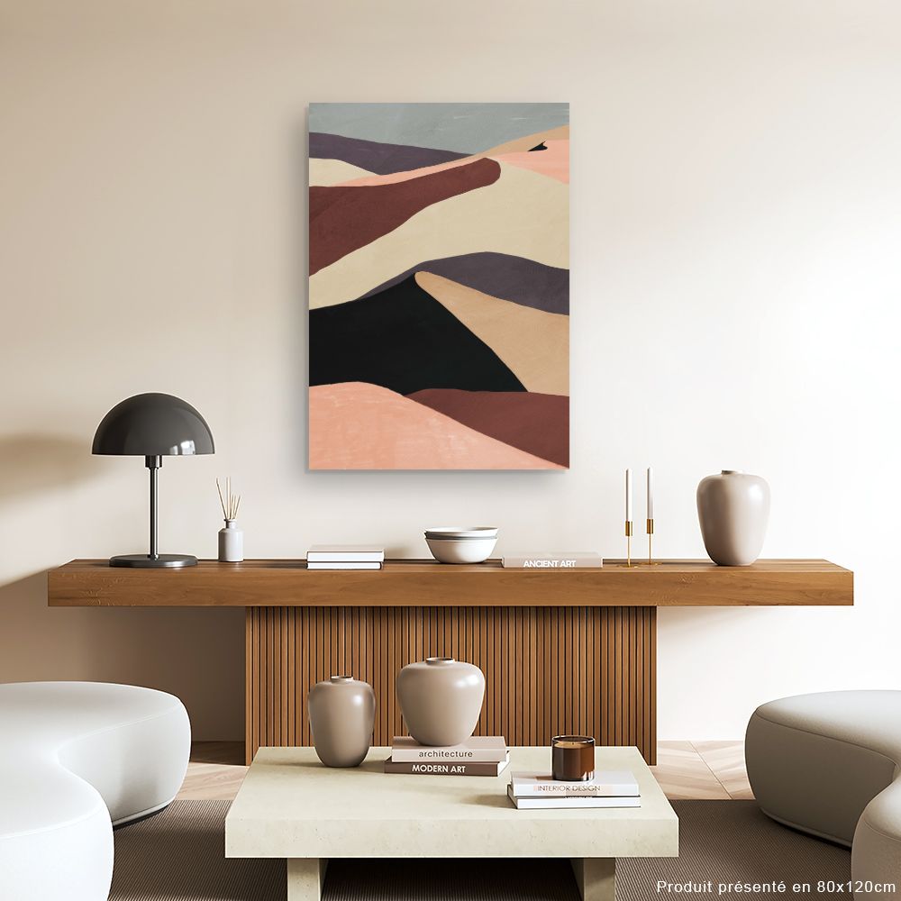 Tableau Ondulations abstraites