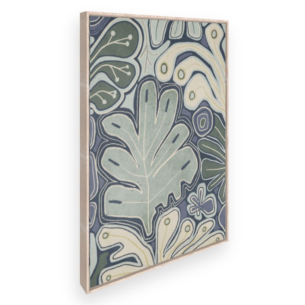 Toile Feuilles abstraites