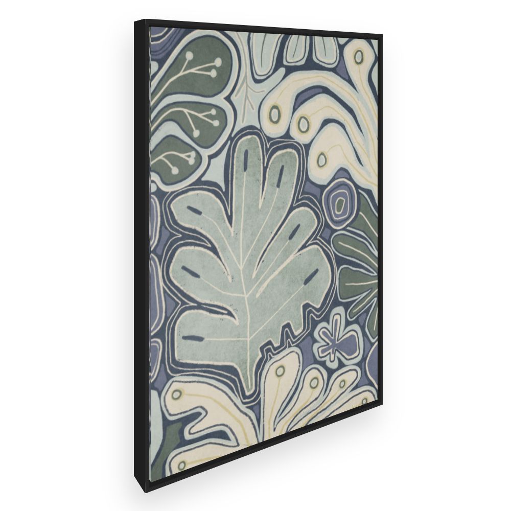 Toile Feuilles abstraites