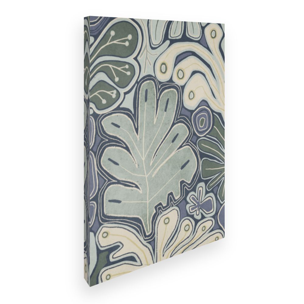 Toile Feuilles abstraites