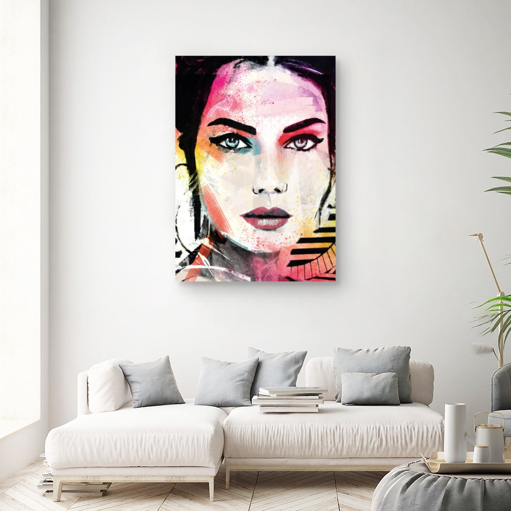 Tableau Portrait éclatant