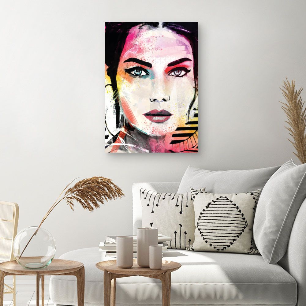 Tableau Portrait éclatant