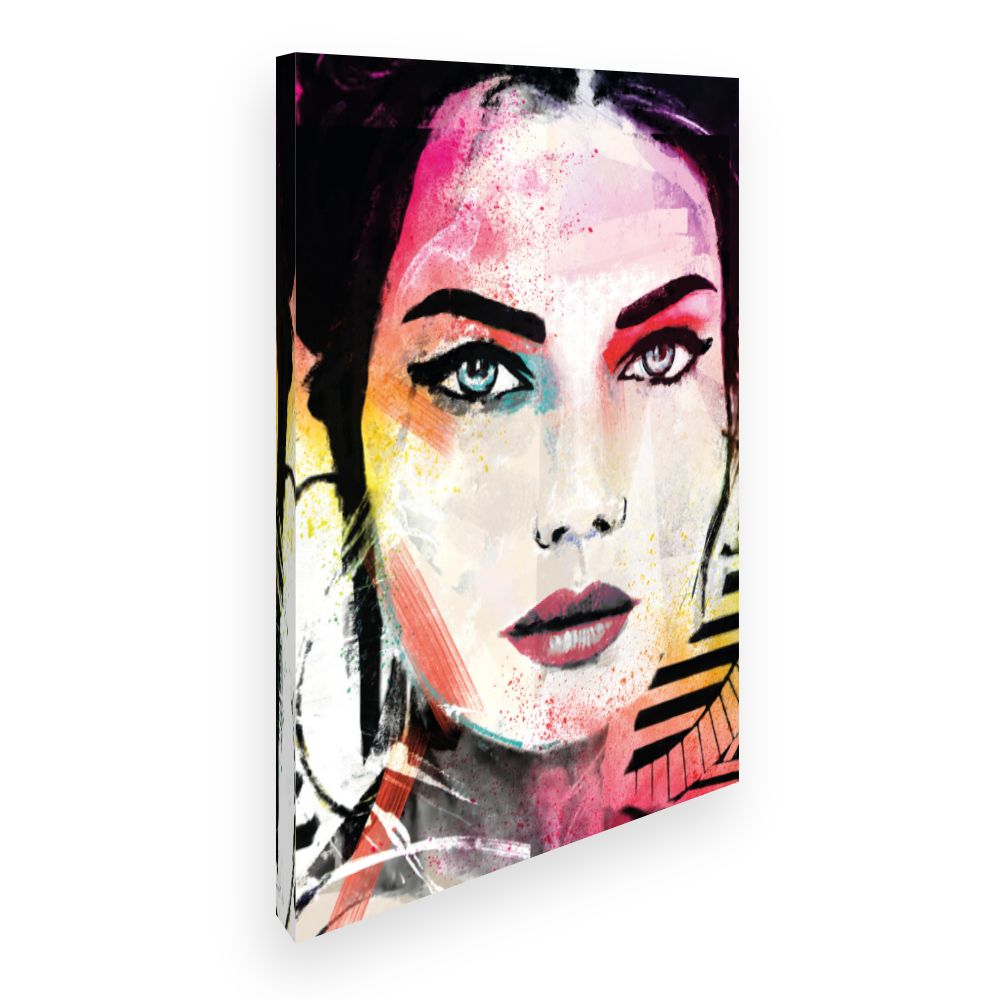 Toile Portrait éclatant