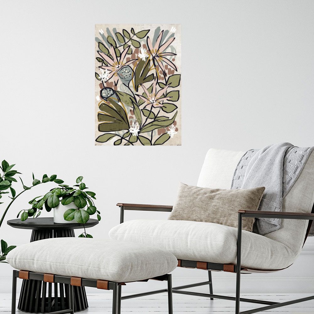 Affiche Fleurs colorées