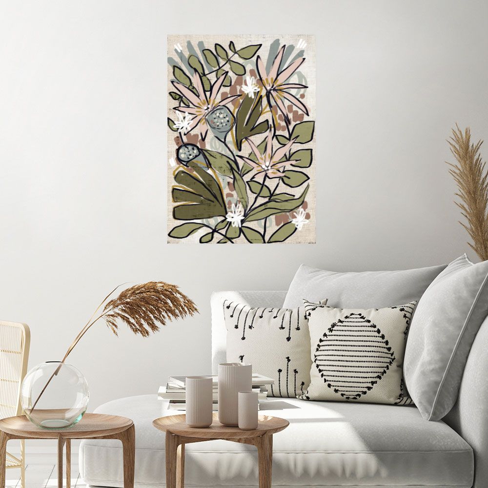 Affiche Fleurs colorées