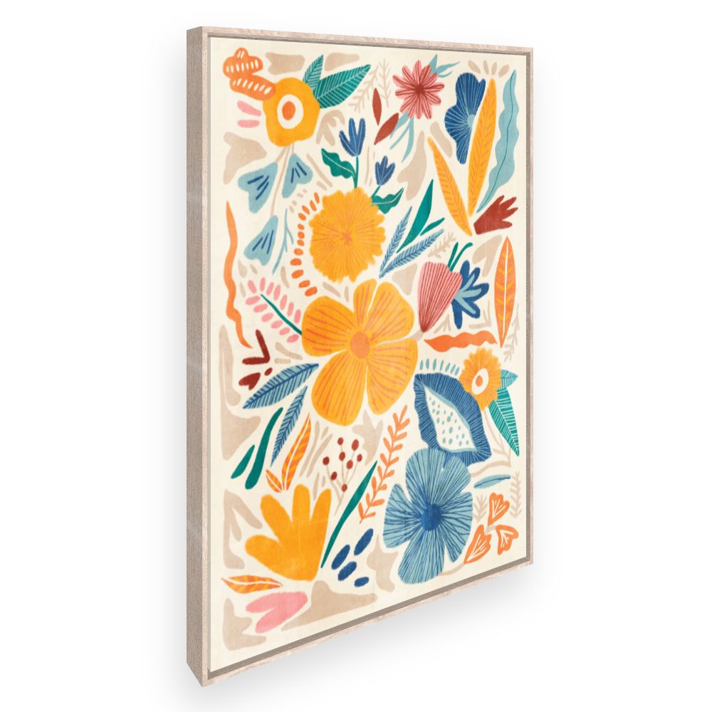 Toile Fleurs joyeuses