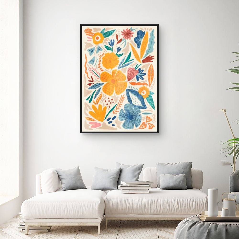 Tableau Fleurs joyeuses