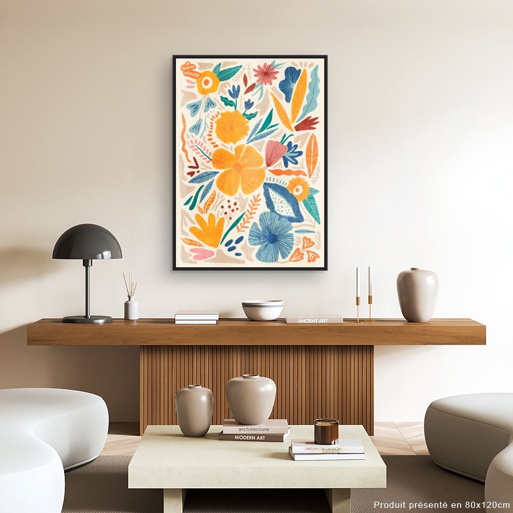 Tableau Fleurs joyeuses