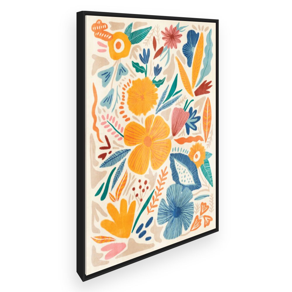 Toile Fleurs joyeuses