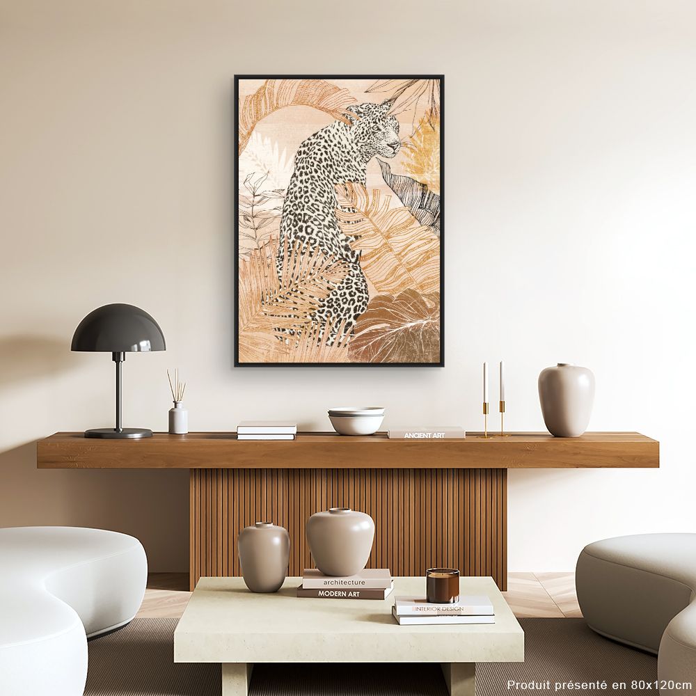 Tableau Léopard exotique