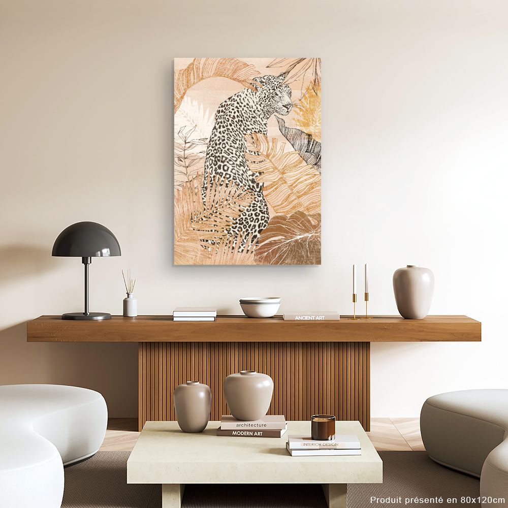 Tableau Léopard exotique