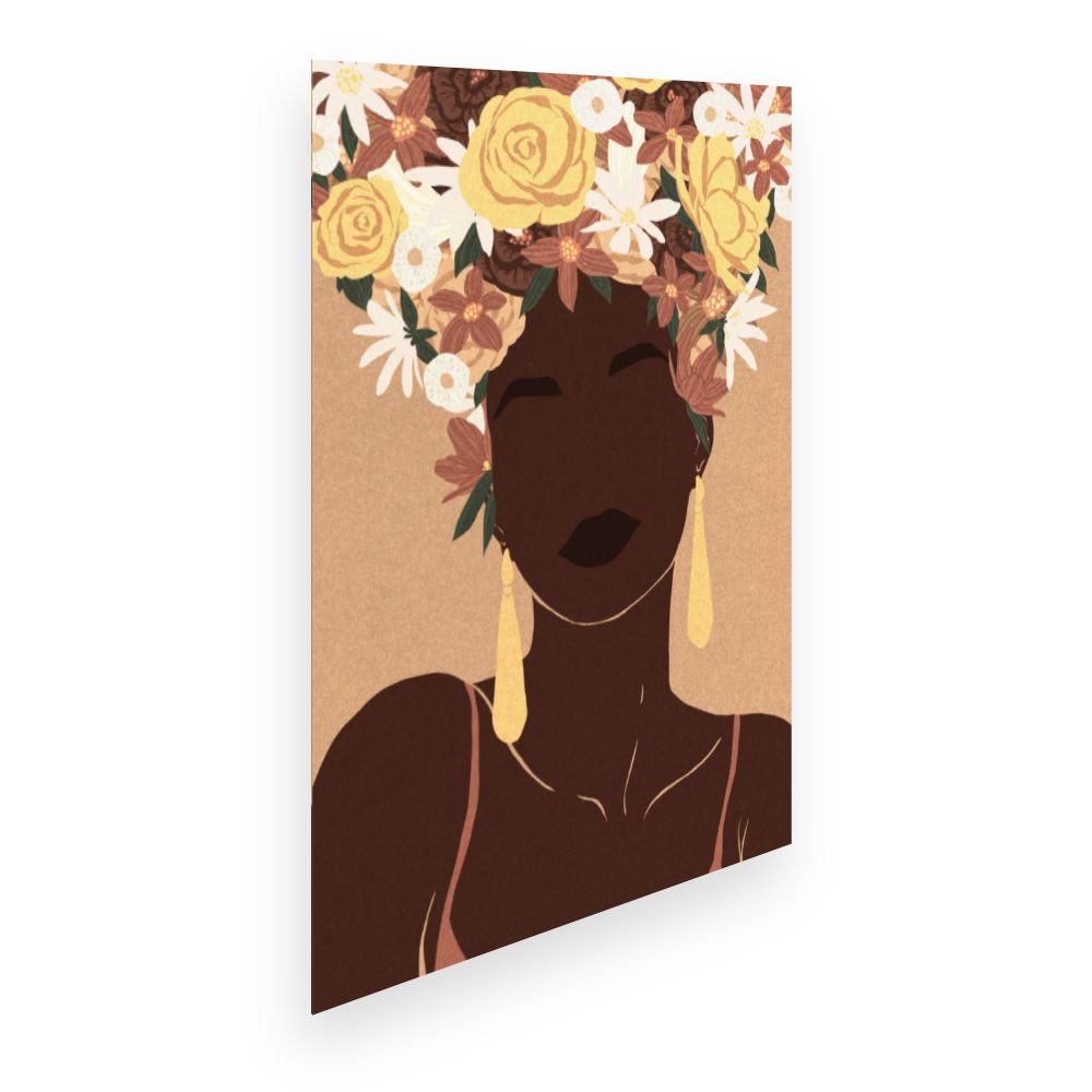 Affiche Fleur féminine élégante