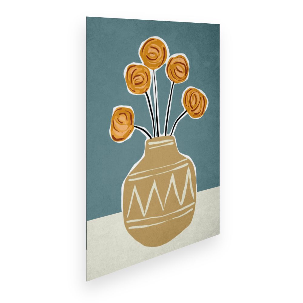 Affiche Vase floral chic