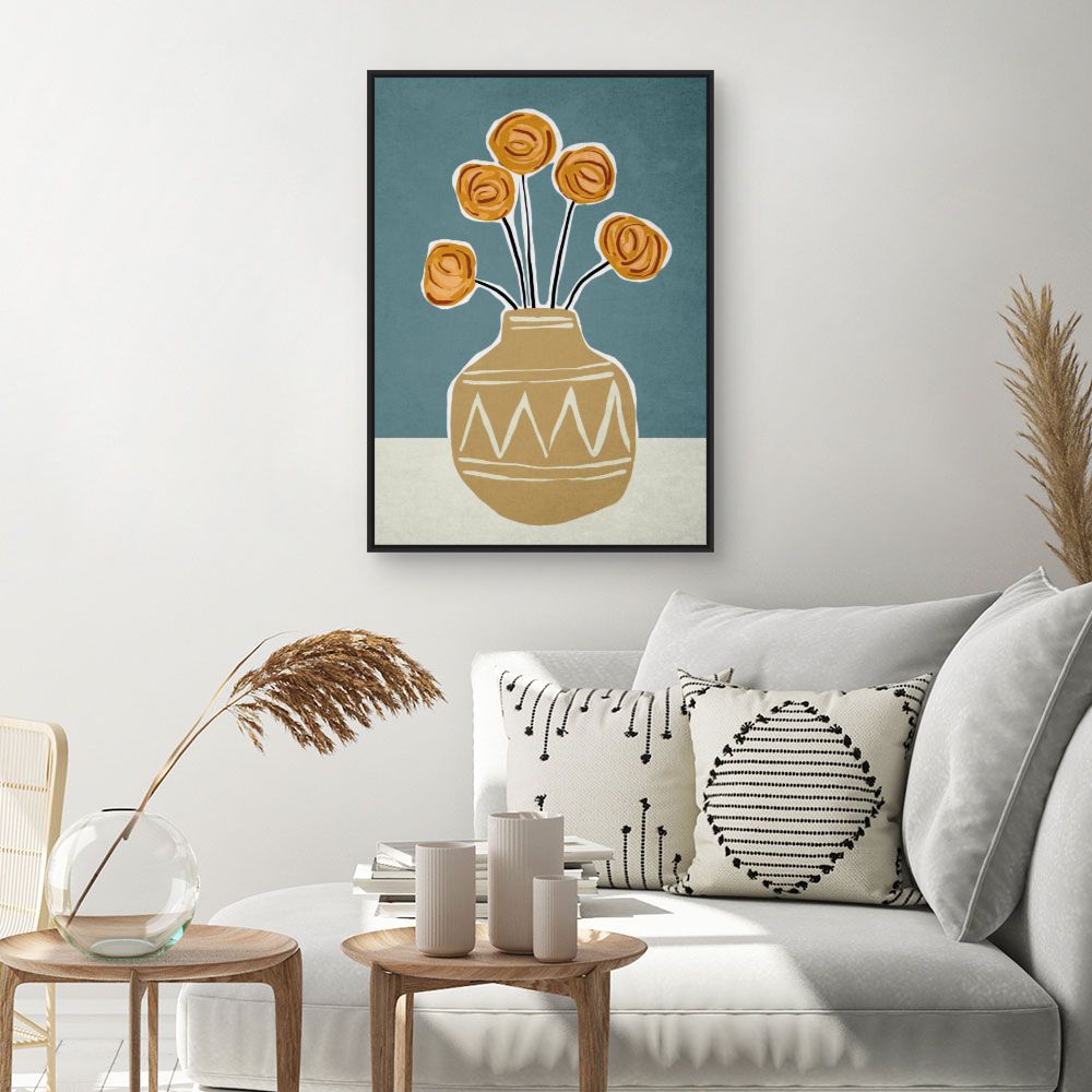 Tableau Fleurs abstraites