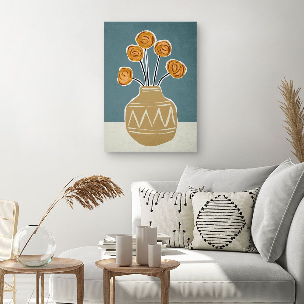 Tableau Fleurs abstraites