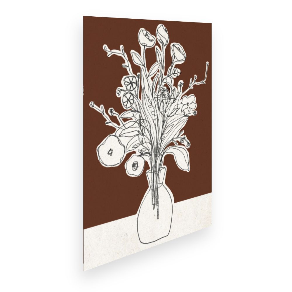 Affiche Bouquet esquissé
