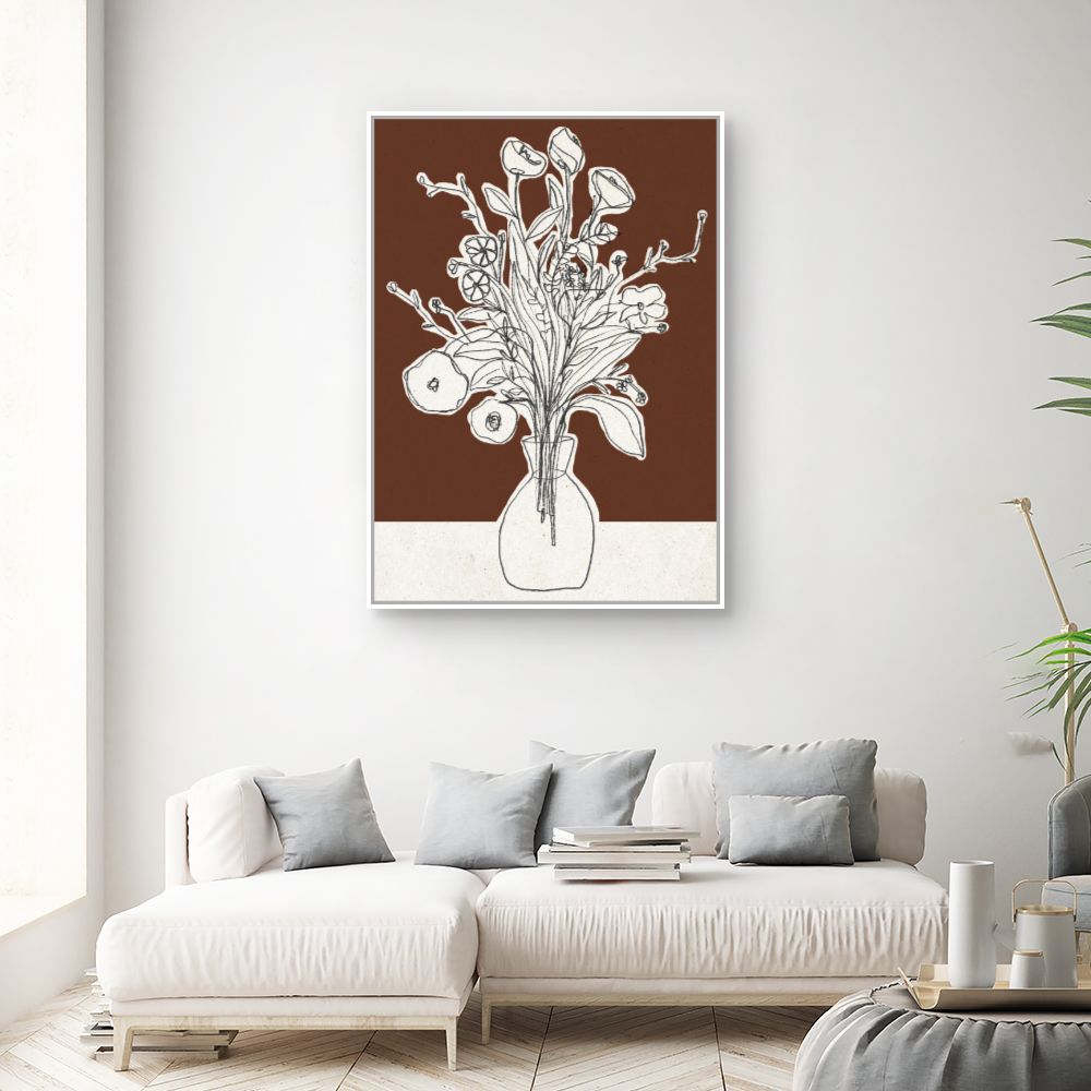 Toile Bouquet esquissé