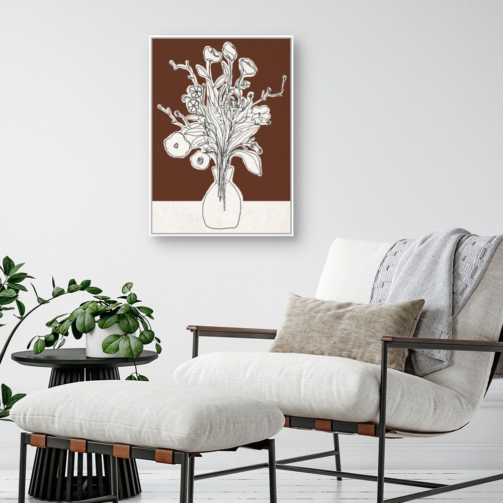 Toile Bouquet esquissé
