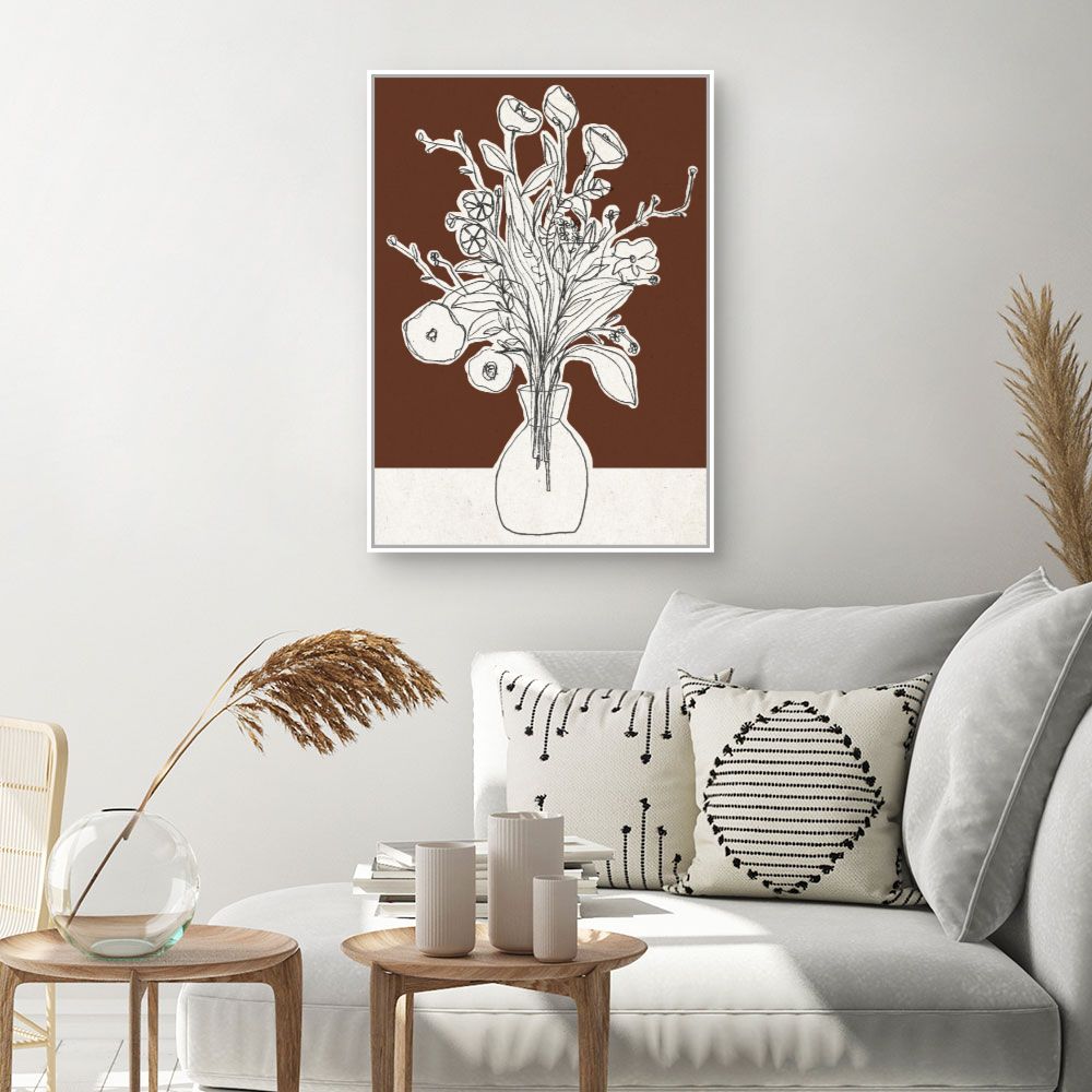 Toile Bouquet esquissé