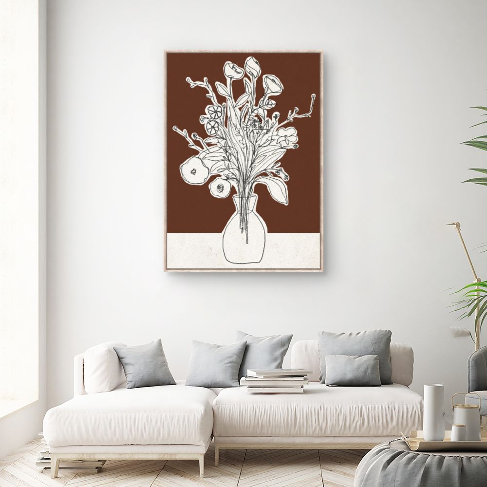 Toile Bouquet esquissé