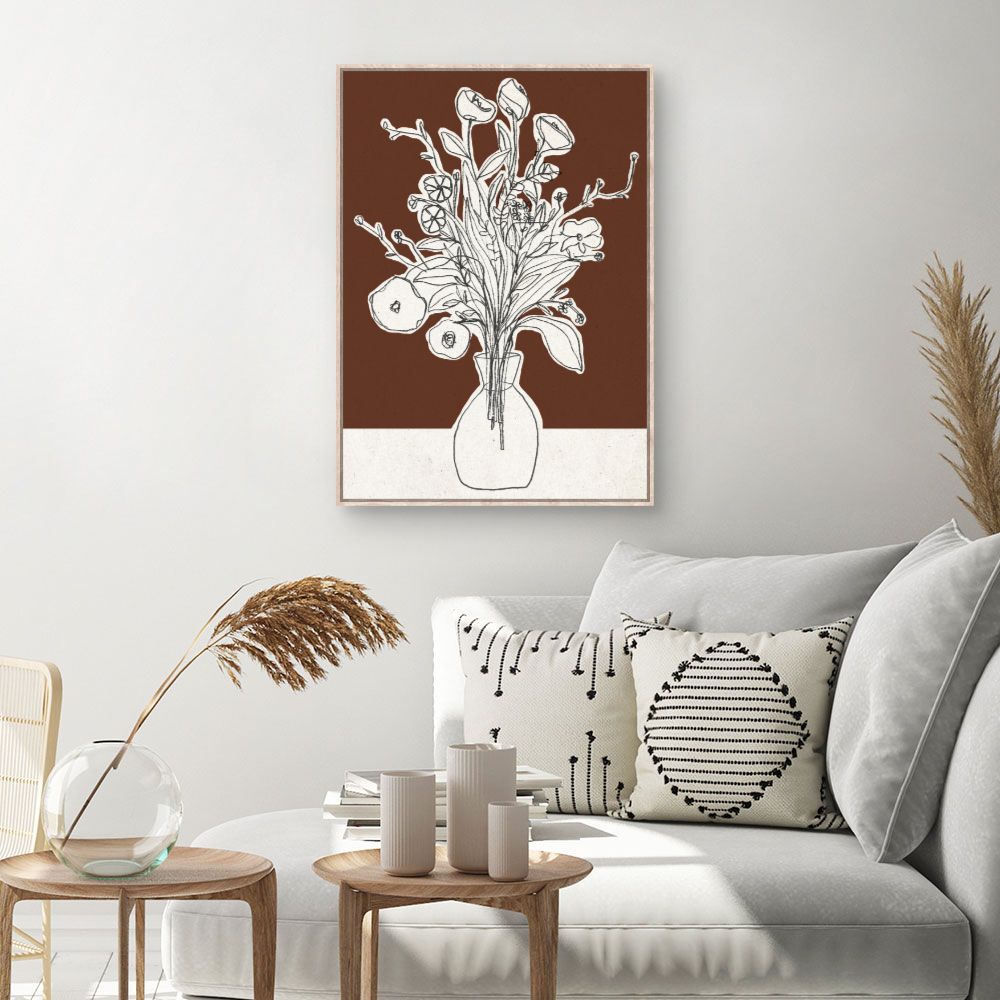 Toile Bouquet esquissé