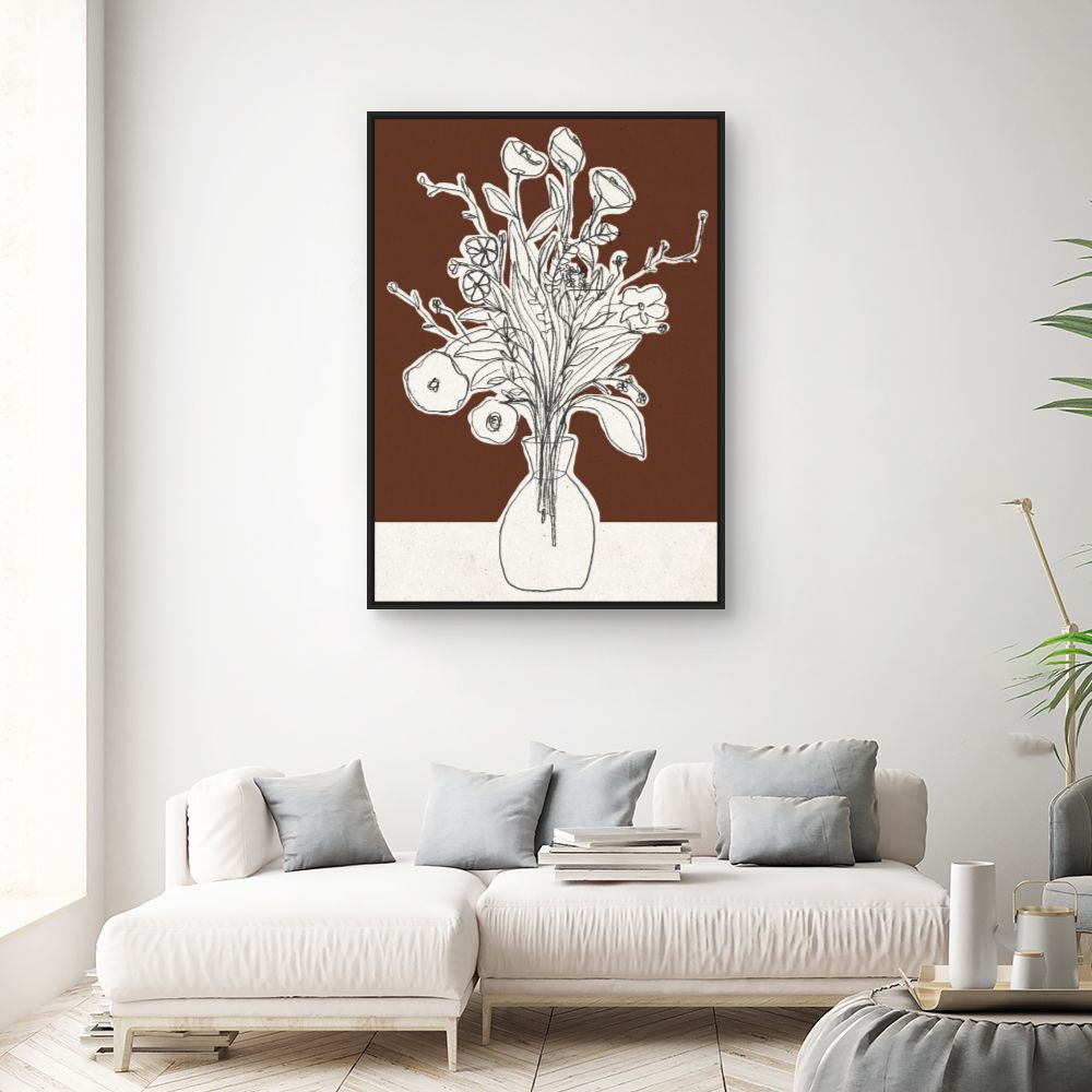 Toile Bouquet esquissé