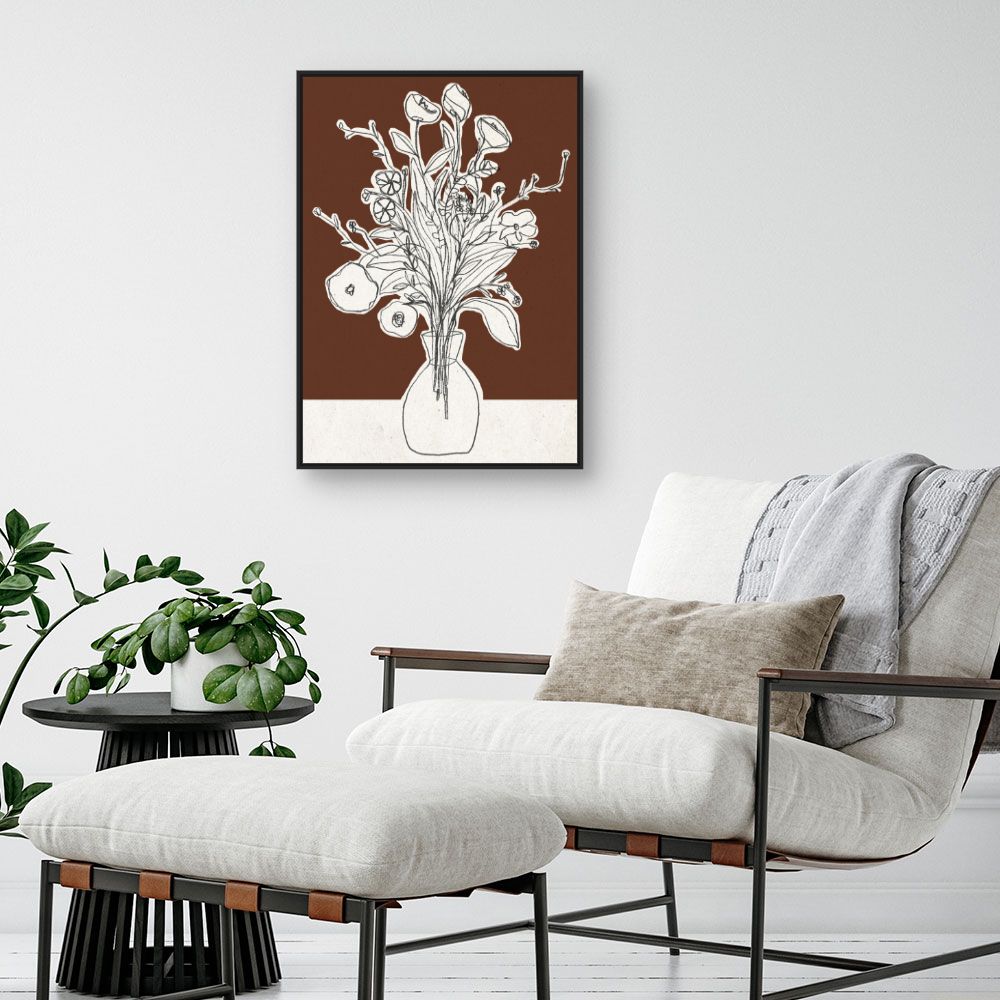 Toile Bouquet esquissé