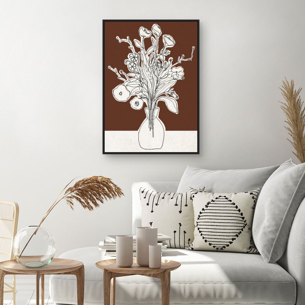Toile Bouquet esquissé