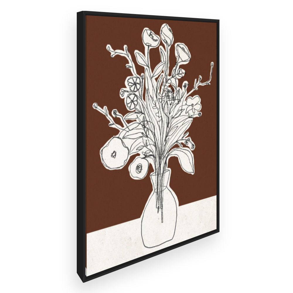 Toile Bouquet esquissé