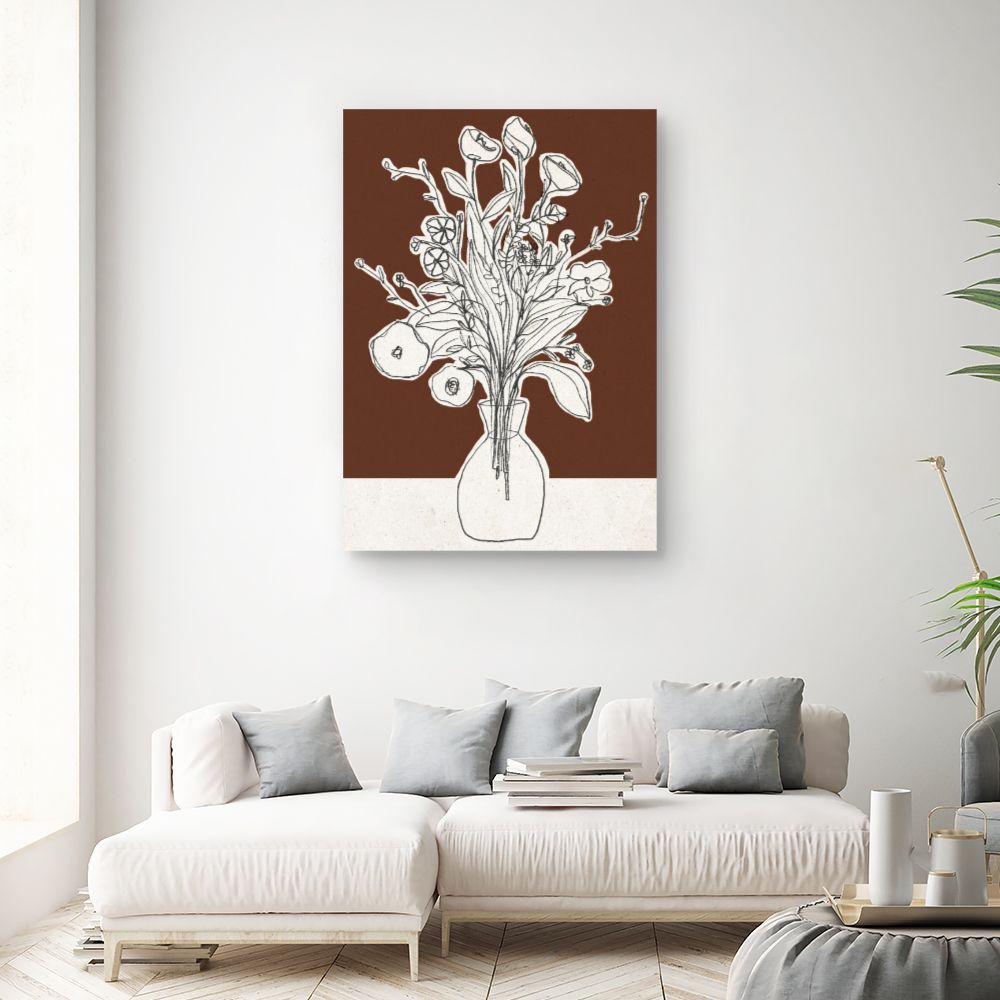 Toile Bouquet esquissé