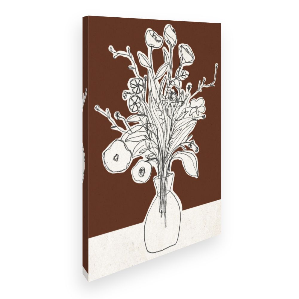 Toile Bouquet esquissé