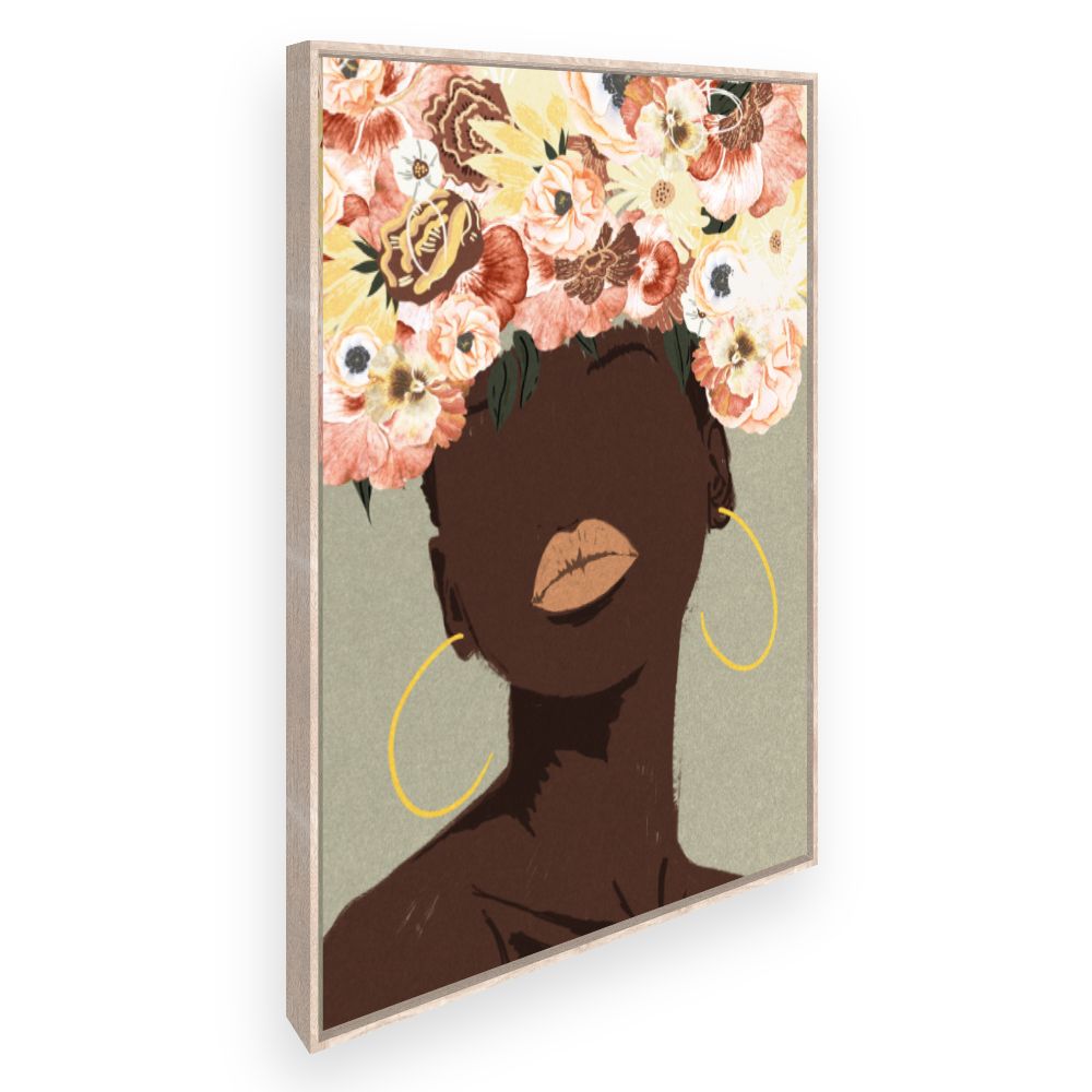 Toile Fleurs abstraites
