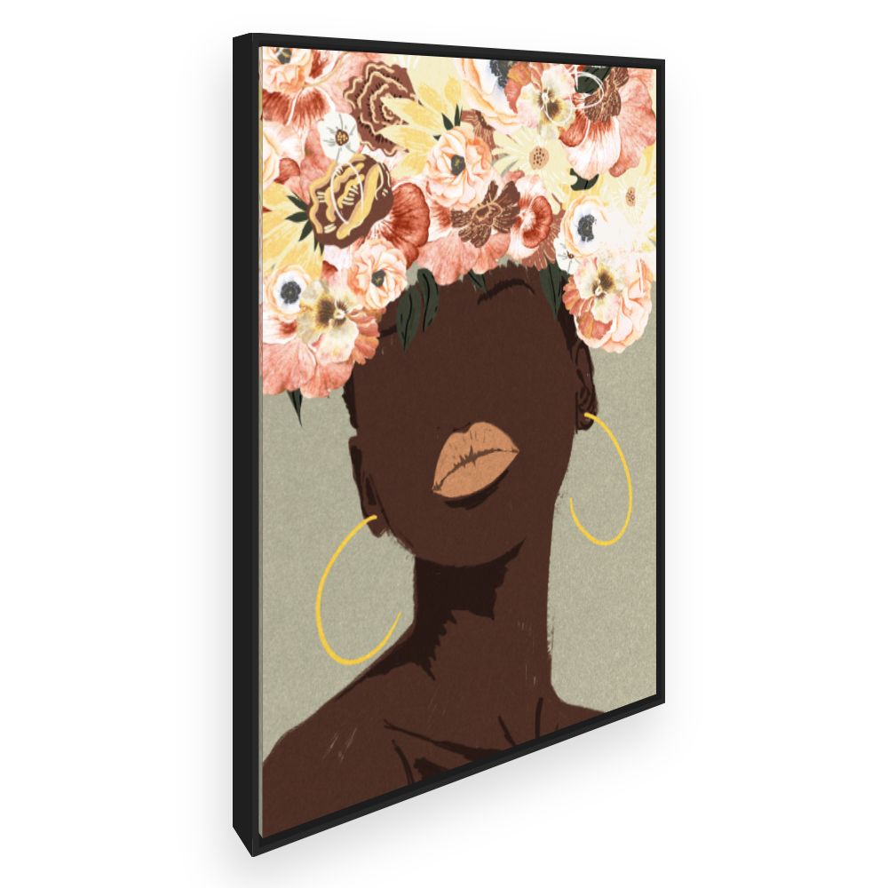 Toile Fleurs abstraites