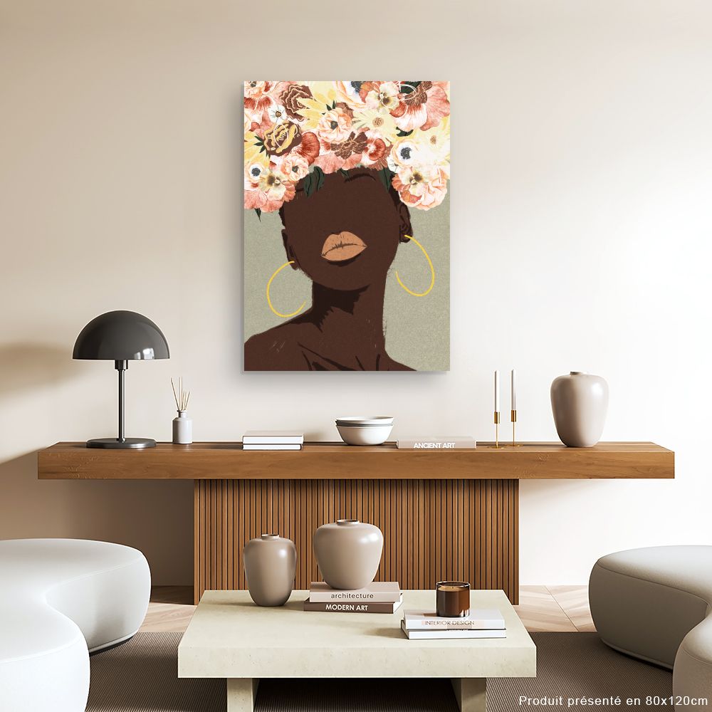 Tableau Fleurs abstraites