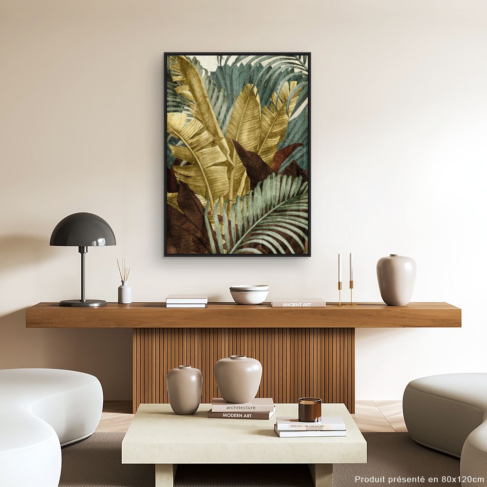 Tableau Feuillage exotique
